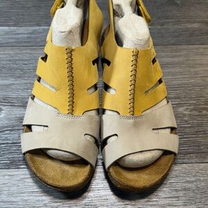 El naturalista Yellow and Beige Women's Sandals size 40 (s225)